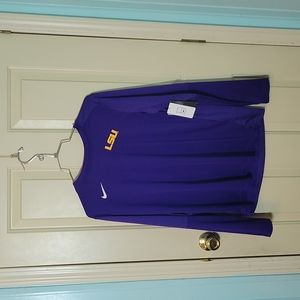 Women's Medium Nike LSU Football Long Sleeve Shirt